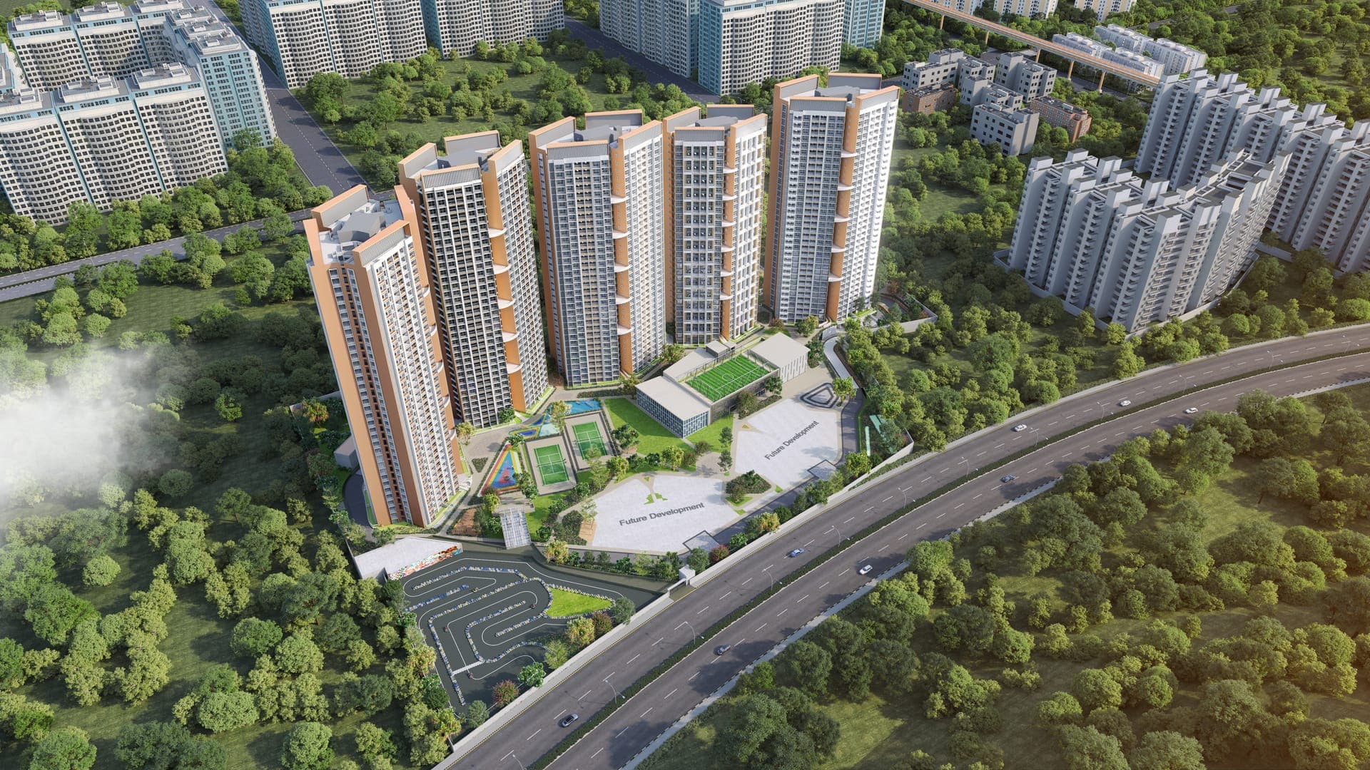 Gera Hinjewadi Luxury Aerial View